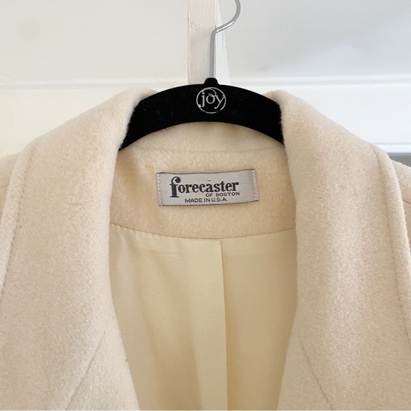 Forecaster of Boston Vintage 80s Wool Double Breasted Coat Size 13/14 - Picture 12 of 13